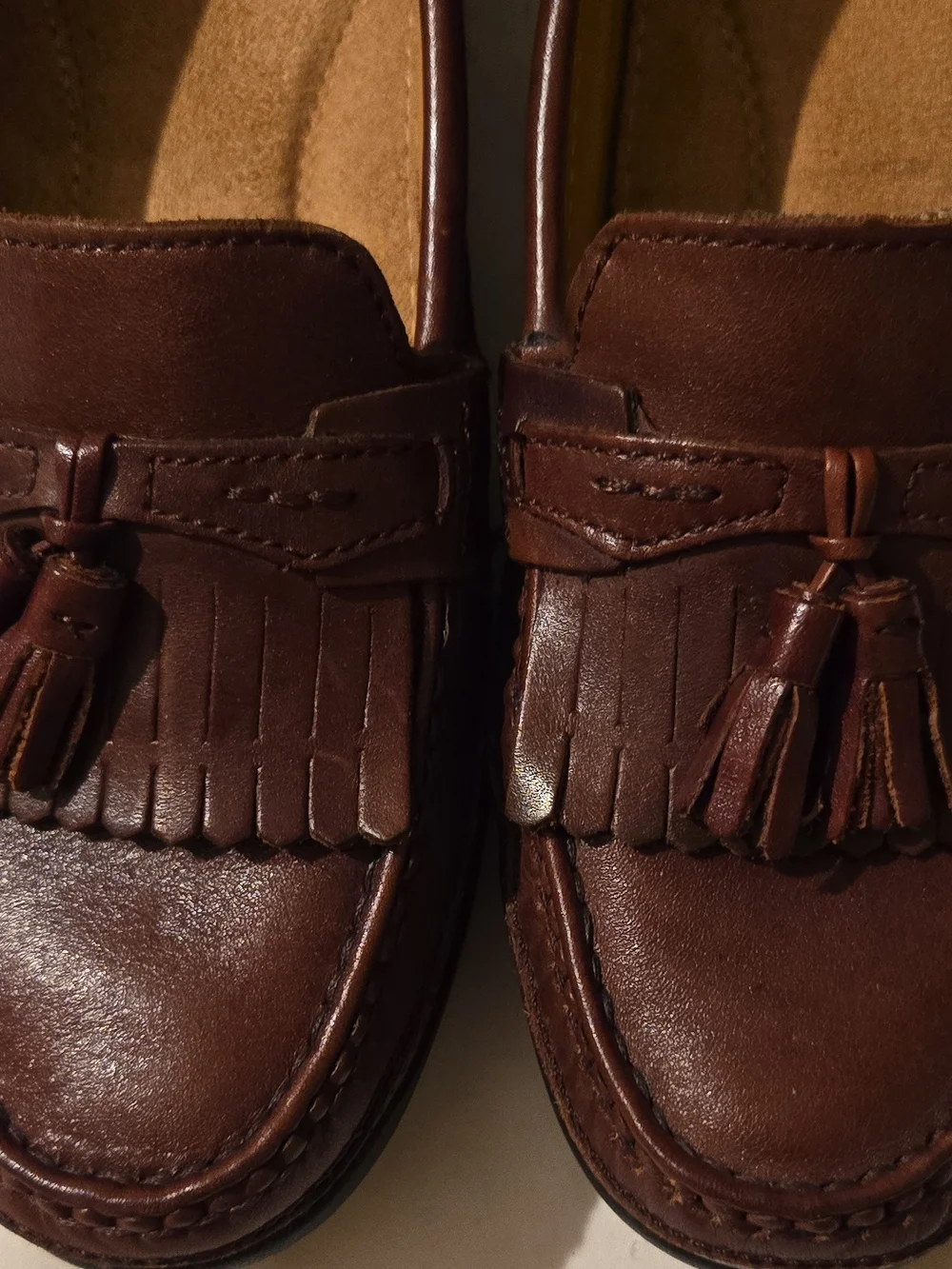 Dockers Men’s Brown Leather Tassel Loafers